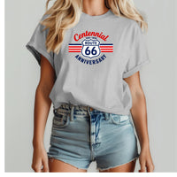 Vintage Route 66 Centennial Anniversary T-Shirt | Retro Highway Shield, 1926