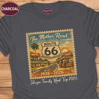 Custom Route 66 Family Road Trip Tee, Vacation Souvenir Gift, Vintage Matching Group Shirt
