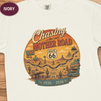 Route 66 Tee, 100th Anniversary Road Trip Gift, Vintage Traveler Comfort Colors Shirt