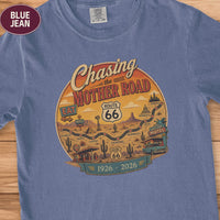 Route 66 Tee, 100th Anniversary Road Trip Gift, Vintage Traveler Comfort Colors Shirt