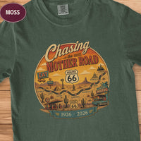 Route 66 Tee, 100th Anniversary Road Trip Gift, Vintage Traveler Comfort Colors Shirt