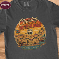 Route 66 Tee, 100th Anniversary Road Trip Gift, Vintage Traveler Comfort Colors Shirt