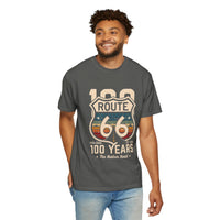 Route 66 100 Years T-Shirt | Vintage Highway Shield Tee