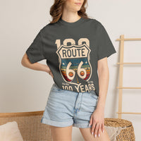 Route 66 100 Years T-Shirt | Vintage Highway Shield Tee