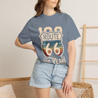 Route 66 100 Years T-Shirt | Vintage Highway Shield Tee