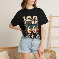 Route 66 100 Years T-Shirt | Vintage Highway Shield Tee