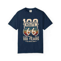 Route 66 100 Years T-Shirt | Vintage Highway Shield Tee