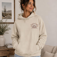 Route 66 100 Years Hoodie Mother Road Sweatshirt Vintage Americana Road Trip Pullover Retro Route 66 Centennial Gift