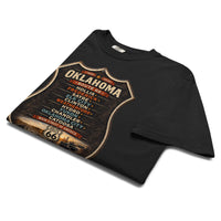 Route 66 Oklahoma Towns Shirt | 100 Year Anniversary Comfort Colors Tee | Vintage Mother Road Graphic T-Shirt | Retro Americana Travel Shirt