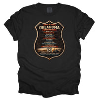 Route 66 Oklahoma Towns Shirt | 100 Year Anniversary Comfort Colors Tee | Vintage Mother Road Graphic T-Shirt | Retro Americana Travel Shirt