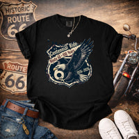 Route 66 Centennial Ride Shirt Eagle Americana Tee Vintage Highway 66 Graphic T Shirt Mother Road 100 Years 1926 2026 Biker Tee