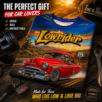 Chevy Bomb Lowrider Shirt Route 66 Wearable Art Tee Classic 50s Chevy Car Shirt Low Slow Cruiser Gift for Car Lovers