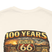 Route 66 Centennial 100 Years back design T-Shirt | Vintage Roadtrip Tee