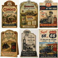 Vintage Route 66 Poster Archive Collection, Retro Americana Travel Ads, Motel Diner Gas Station Ephemera Set
