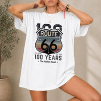 Route 66 Centennial Shirt 100 Years Mother Road 1926 2026 Vintage Retro Road Trip Tee Americana Highway Travel Gift
