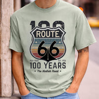 Route 66 Centennial Shirt 100 Years Mother Road 1926 2026 Vintage Retro Road Trip Tee Americana Highway Travel Gift