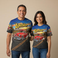 Chevy Bomb Lowrider Shirt Route 66 Wearable Art Tee Classic 50s Chevy Car Shirt Low Slow Cruiser Gift for Car Lovers