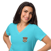 Route 66 Anniversary Women’s V-neck t-shirt