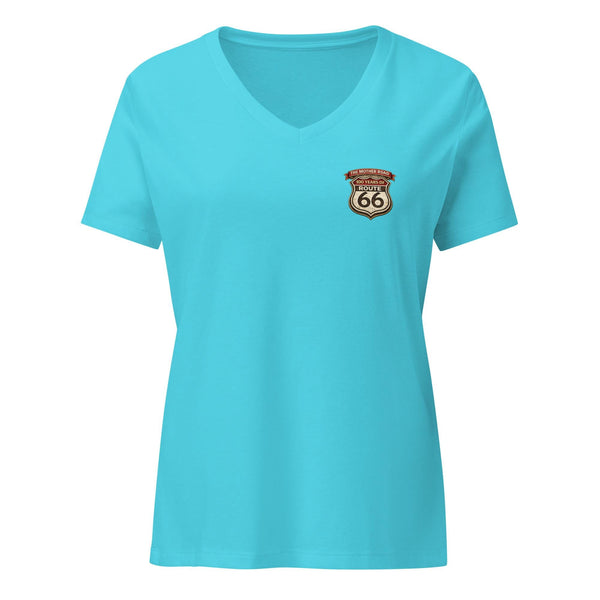 Route 66 Anniversary Women’s V-neck t-shirt