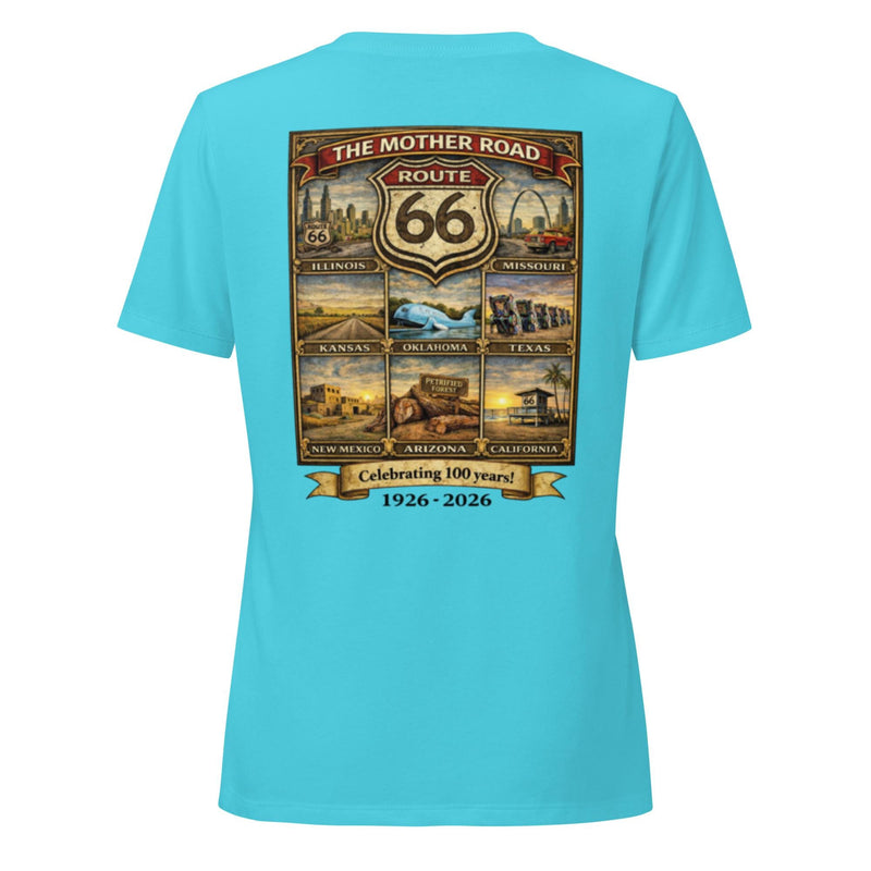 Route 66 Anniversary Women’s V-neck t-shirt