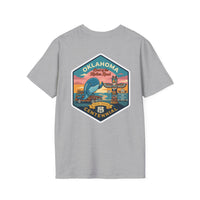 Oklahoma Route 66 Centennial Shirt, Blue Whale Graphic Tee, Retro Mother Road Souvenir