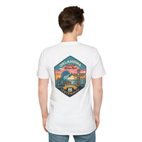 Oklahoma Route 66 Centennial Shirt, Blue Whale Graphic Tee, Retro Mother Road Souvenir