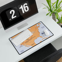 Route 66 Map Desk Mat | Vintage USA Road Trip Map | 100th Anniversary Edition
