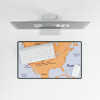 Route 66 Map Desk Mat | Vintage USA Road Trip Map | 100th Anniversary Edition
