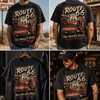 Route 66 Mother Road Graphic Tee, Vintage Desert Americana Travel Shirt (Digital Download)