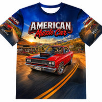 70 Plymouth Road Runner Shirt, American Muscle Car Wearable Art Tee, Classic Mopar Style Gift for Car Guys, Route 66 Apparel
