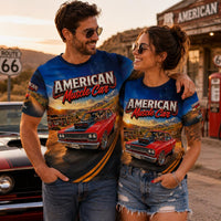 70 Plymouth Road Runner Shirt, American Muscle Car Wearable Art Tee, Classic Mopar Style Gift for Car Guys, Route 66 Apparel