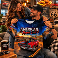 70 Plymouth Road Runner Shirt, American Muscle Car Wearable Art Tee, Classic Mopar Style Gift for Car Guys, Route 66 Apparel