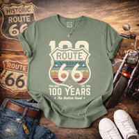 Route 66 100 Years Vintage Highway Sign T-shirt