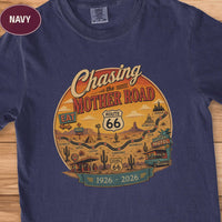 Route 66 Tee, 100th Anniversary Road Trip Gift, Vintage Traveler Comfort Colors Shirt