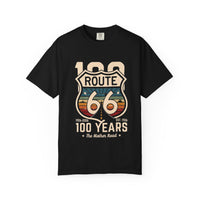 Route 66 100 Years T-Shirt | Vintage Highway Shield Tee