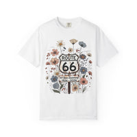 Route 66 100 Years Shirt Centennial Anniversary Tee Floral Route 66 Shirt Vintage Highway 66 Graphic Tee Road Trip Gift