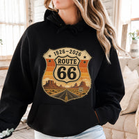 Route 66 100th Anniversary PNG, 1926-2026 Vintage Route 66 Badge Design, Retro Desert Road Trip Sublimation File, Printable T-Shirt Graphic