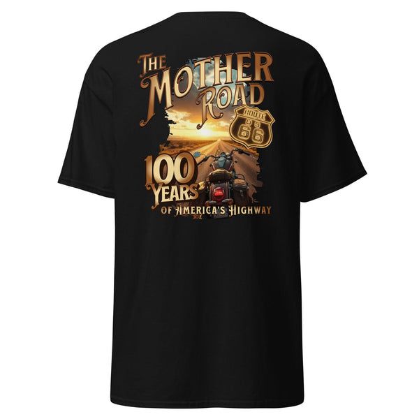 Original title: Route 66 100 Years Anniversary Shirt – The Mother Road Vintage Motorcycle – Heavy Cotton Shirt – Retro Americana Travel Gift
