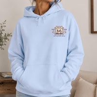Route 66 100 Years Hoodie Mother Road Sweatshirt Vintage Americana Road Trip Pullover Retro Route 66 Centennial Gift