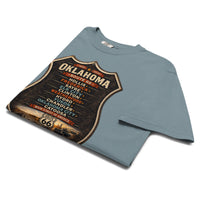 Route 66 Oklahoma Towns Shirt | 100 Year Anniversary Comfort Colors Tee | Vintage Mother Road Graphic T-Shirt | Retro Americana Travel Shirt