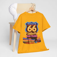Route 66 Celebration Tee | 100 Years vintage highway sign, diner scene