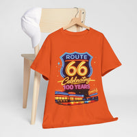 Route 66 Celebration Tee | 100 Years vintage highway sign, diner scene