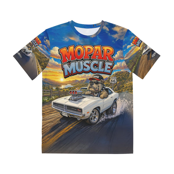 1969 Charger Mopar Muscle Car Shirt Route 66 Wearable Art Tee Classic American Muscle Car Gift for Mopar Fans
