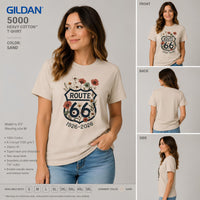 Route 66 Centennial Shirt Vintage Floral Route 66 Tee 1926 2026 Mother Road Gift Retro Road Trip Graphic Tee Americana Shirt