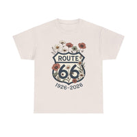 Route 66 Centennial Shirt Vintage Floral Route 66 Tee 1926 2026 Mother Road Gift Retro Road Trip Graphic Tee Americana Shirt