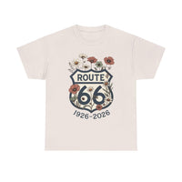 Route 66 Centennial Shirt Vintage Floral Route 66 Tee 1926 2026 Mother Road Gift Retro Road Trip Graphic Tee Americana Shirt