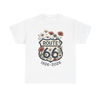 Route 66 Centennial Shirt Vintage Floral Route 66 Tee 1926 2026 Mother Road Gift Retro Road Trip Graphic Tee Americana Shirt
