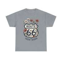 Route 66 Centennial Shirt Vintage Floral Route 66 Tee 1926 2026 Mother Road Gift Retro Road Trip Graphic Tee Americana Shirt