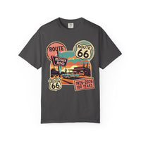 Route 66 100 Years Centennial T-Shirt Retro Highway Anniversary Road Trip Tee