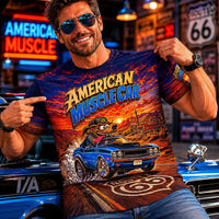 1970 Challenger T/A Shirt, Mopar Muscle Car Wearable Art, Route 66 Racing Tee, Six Pack 340 Classic Car Shirt Gift
